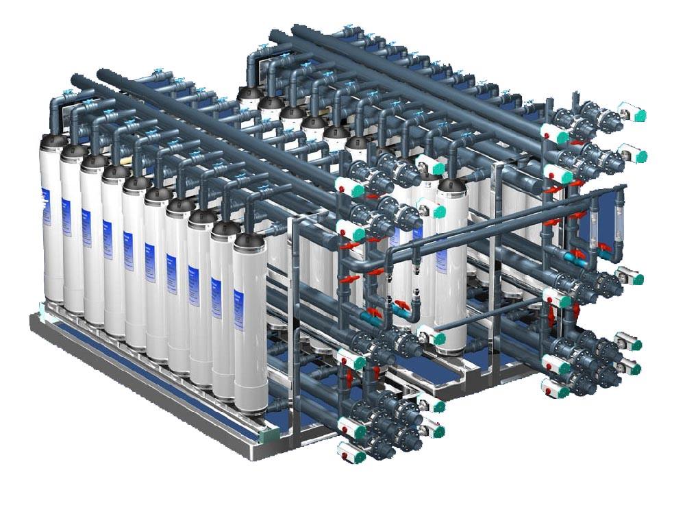 水處理超濾系統(tǒng)有哪些工序組成？ - 藍(lán)膜